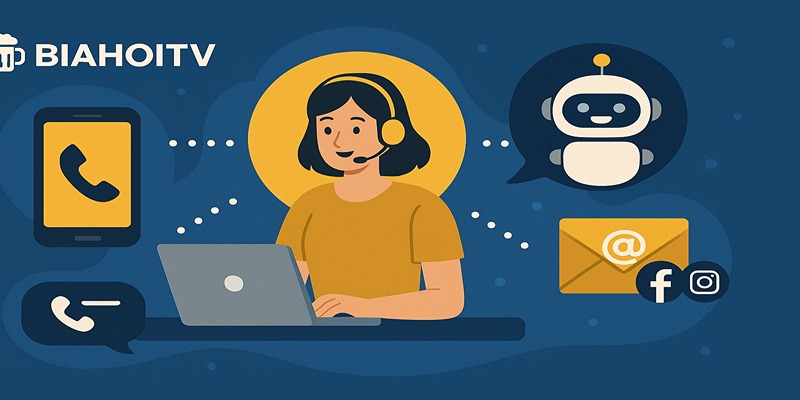 Các hình thức CSKH tại BiahoiTV luôn nhanh chóng và hiệu quả